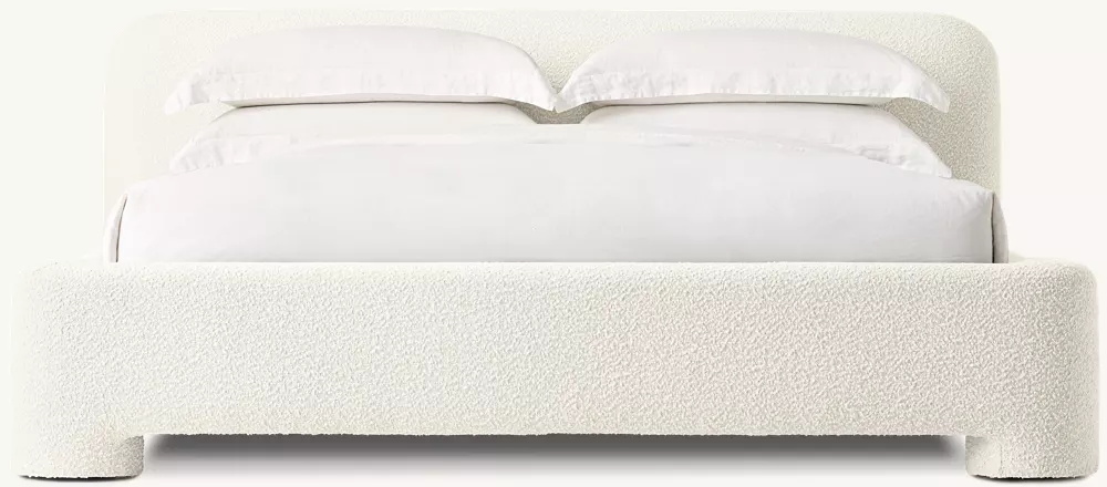 Спинчатая кровать тканевой панели