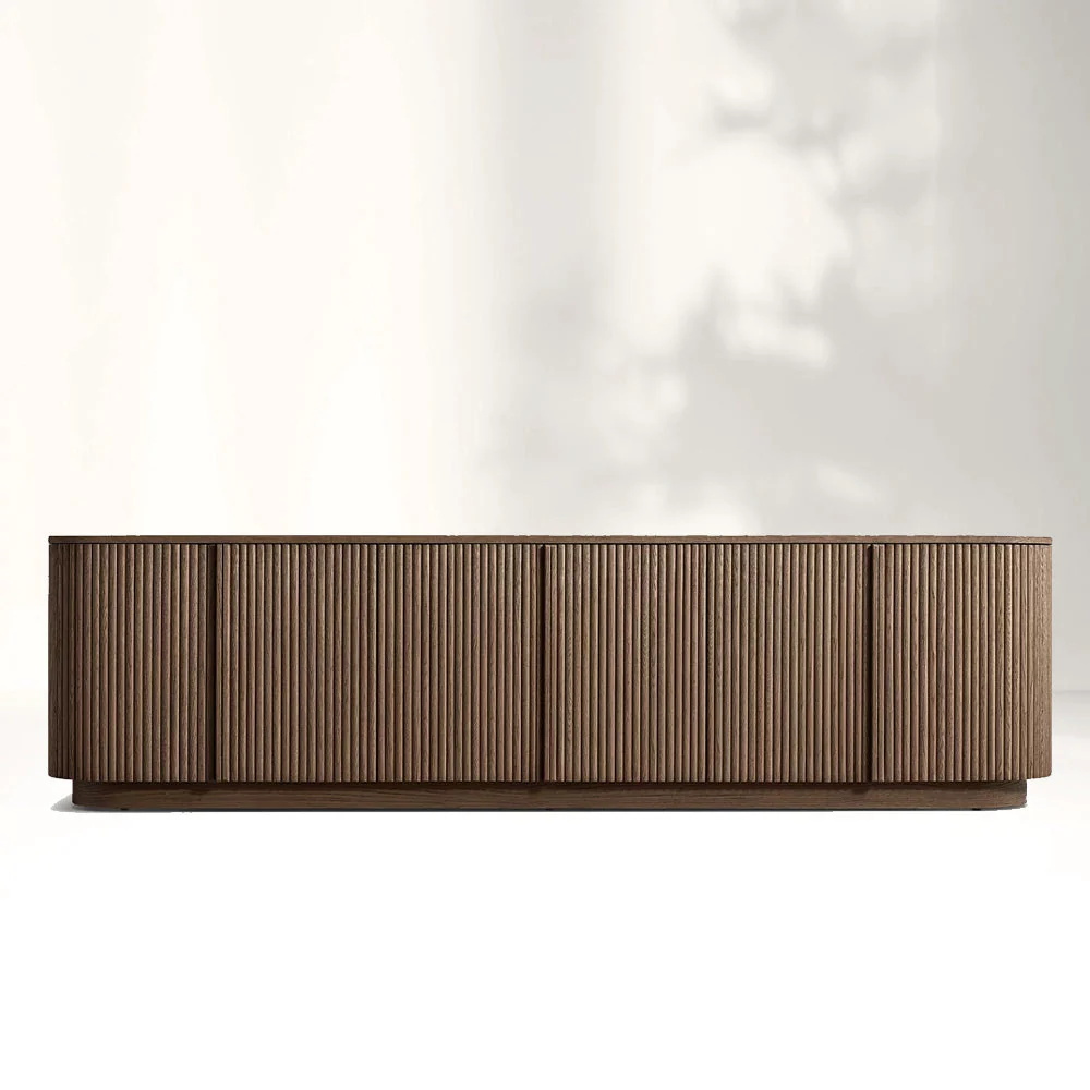 Американская гостиная сплошной древесина белый дуб входной шкаф телевизор