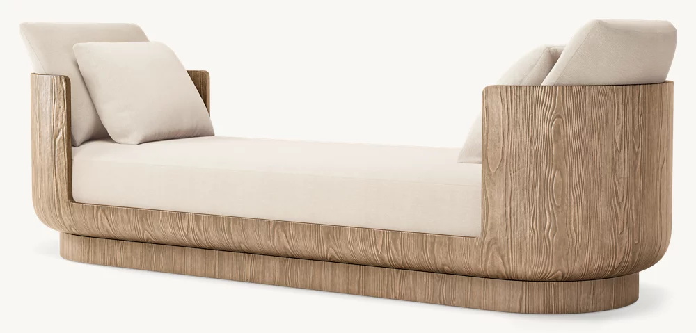 Ткань с двойной рукой кушетка