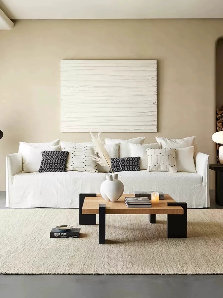 Японская льняная ткань простой диван