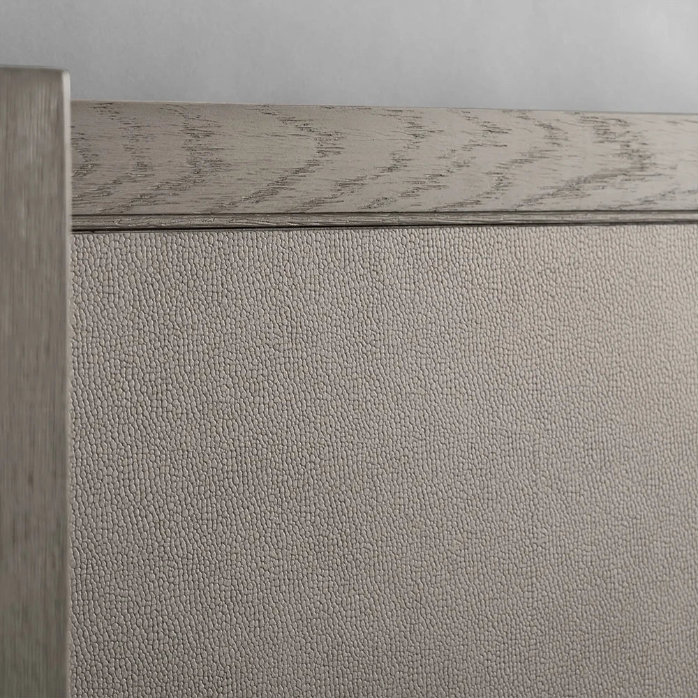 Вертикальная - панельная изголовье серая кровать