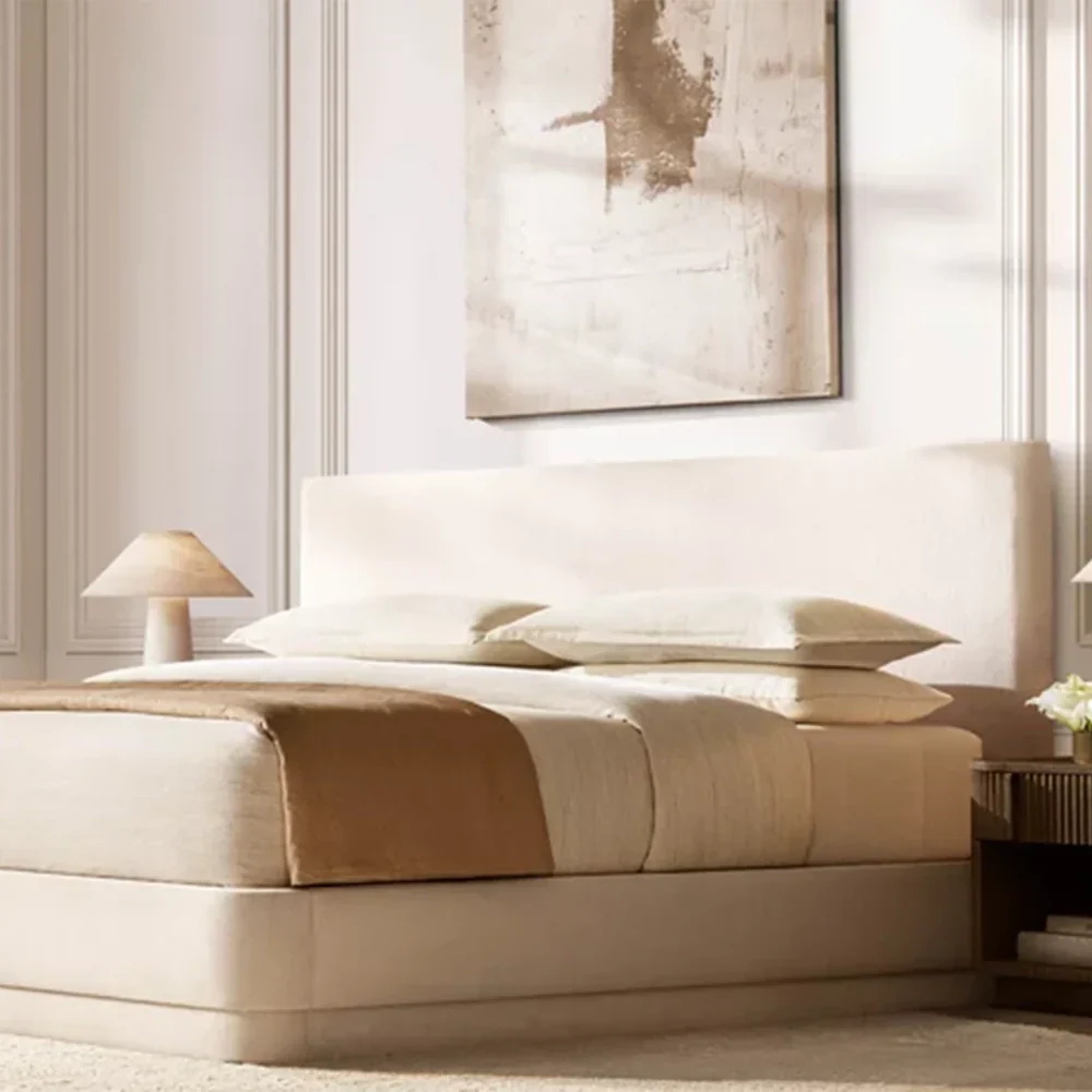 Прямая мягкая мягкая двойная кровать