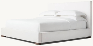 Кровать из тканевой панели