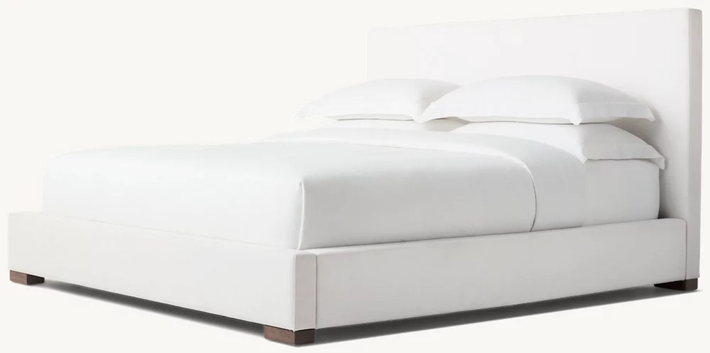 Кровать из тканевой панели