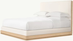 Двойная кровать тканевая панель