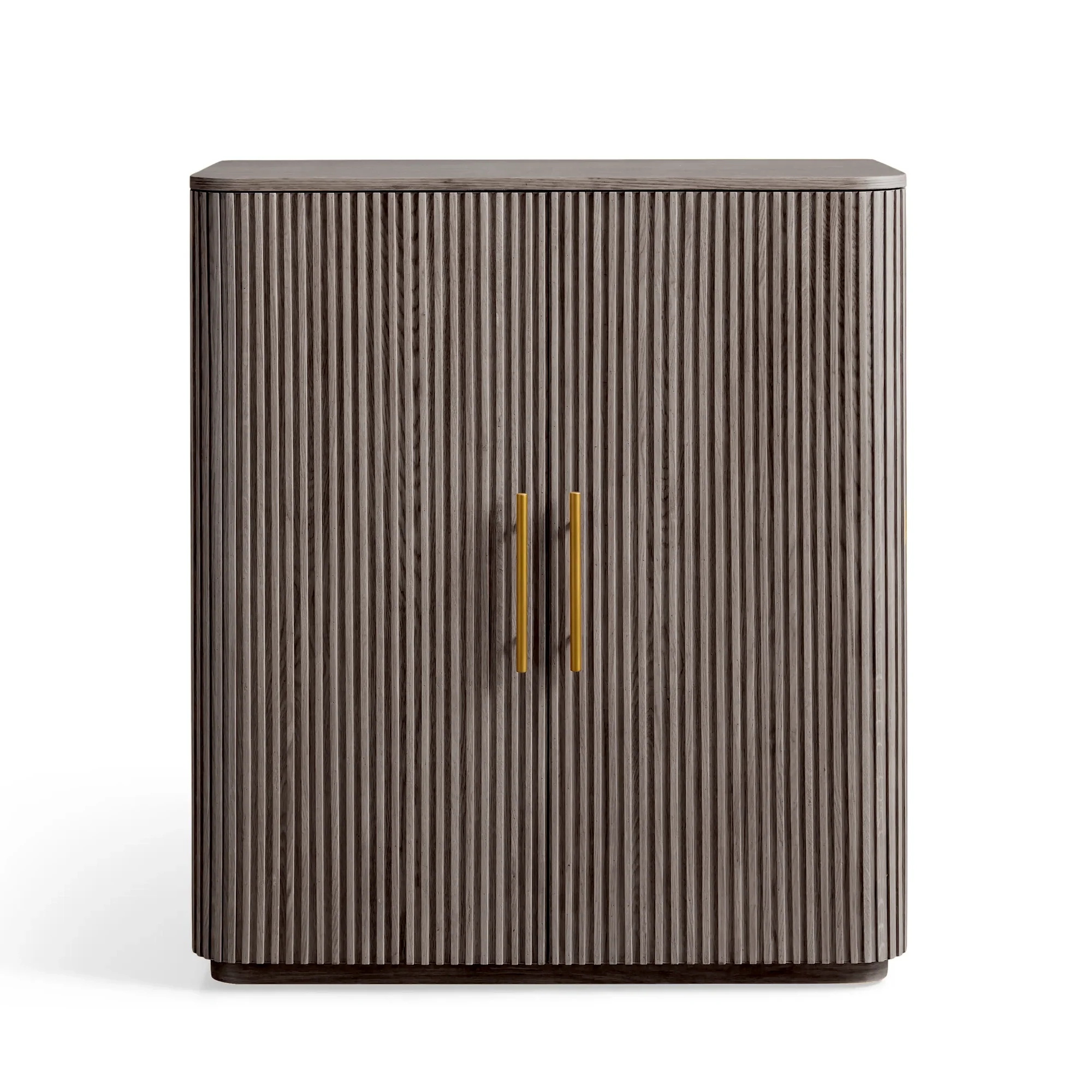 Современный винный шкаф белого дуба