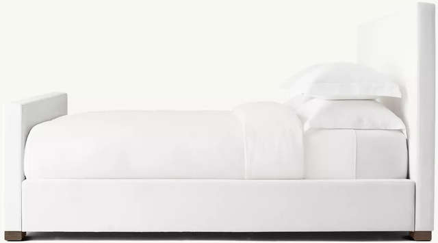 Кровать платформы тканевой панели с подношкой