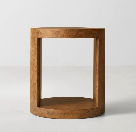 Роскошная бурел -деревянная туалетная таблица с открытой полкой