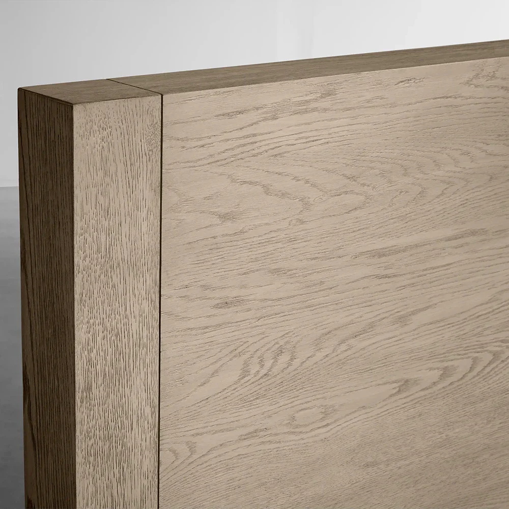 Современный в деревенском стиле дуб с твердым деревом кровать