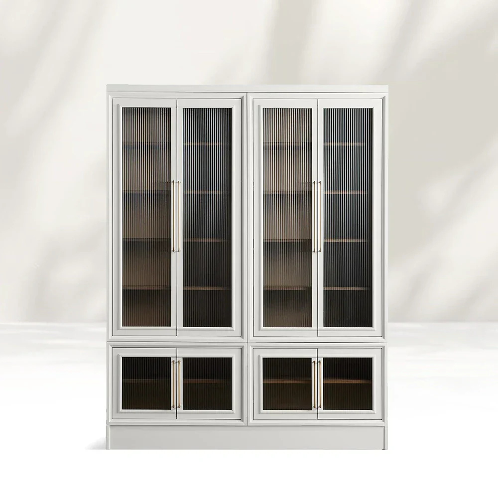 Современный минималистский двойной - стекло - шкаф для хранения двери