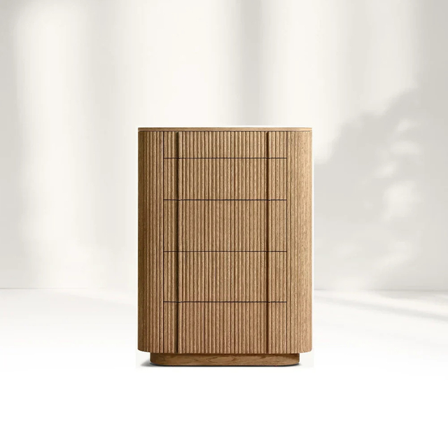 Современный шкаф 5-дрейнг узкий комод