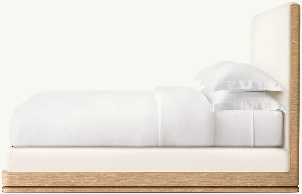 Двойная кровать тканевая панель