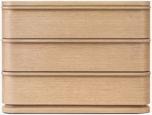 Простая древесная тройная прикроватная таблица