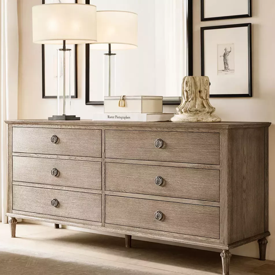  Кабинет Six Drawer Oak: изложение новой царства пространственной эстетики с простотой