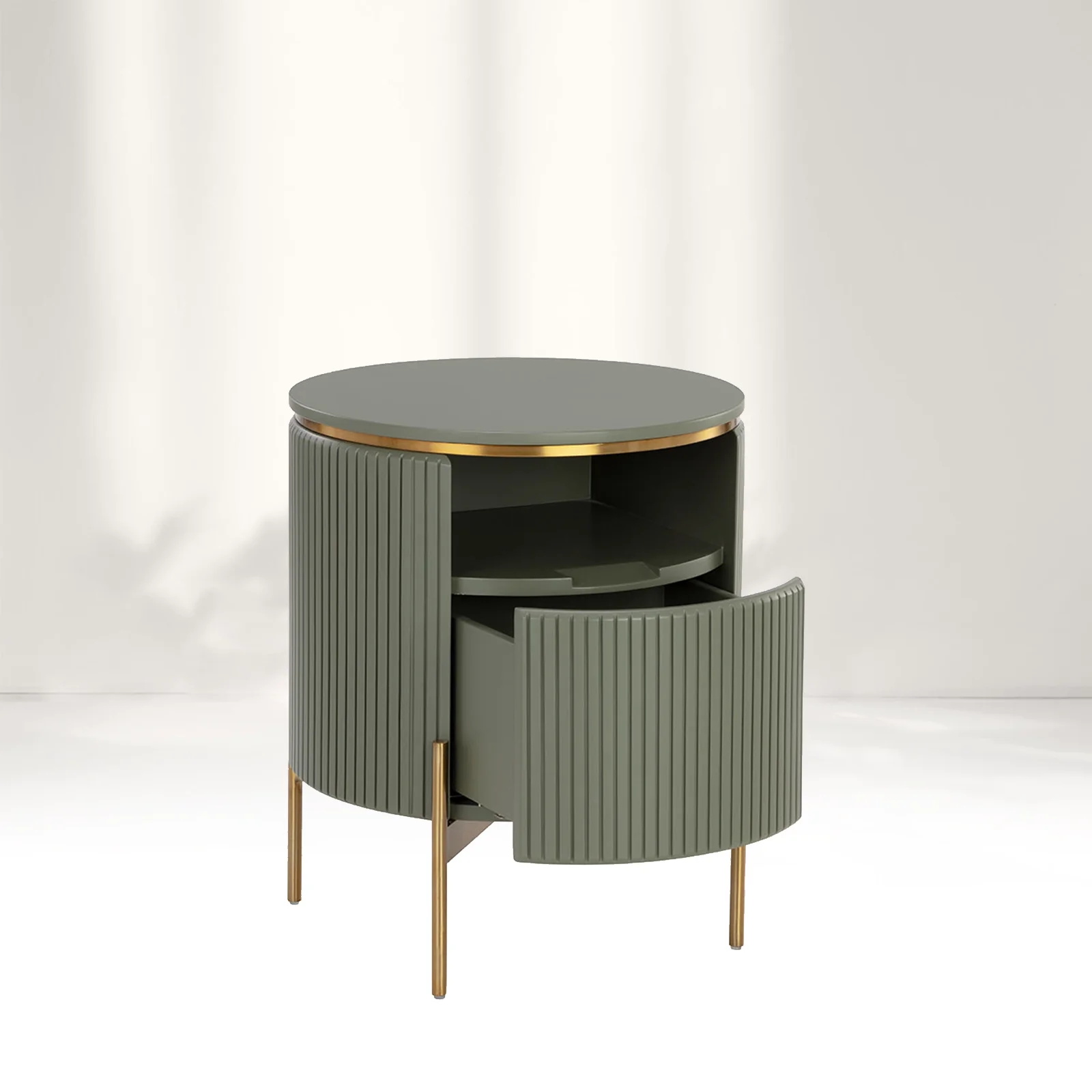  Вертикальный - полосатый круглый буфет