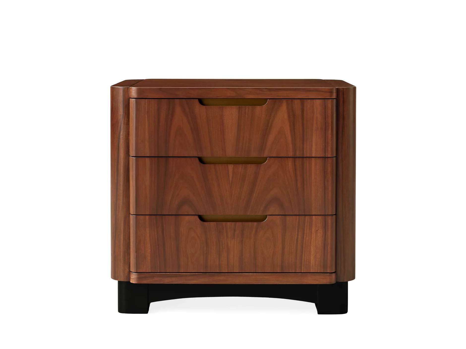 Дубовый ореховый орех с тремя дрейвами прикроватный тум