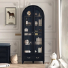 Арка - Стекло в форме - книжный шкаф для дверей