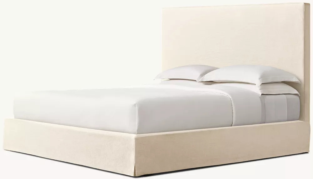  Кровать из тканевой панели с расщеплением