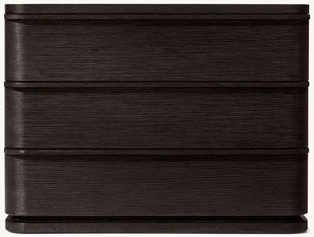 Простая древесная тройная прикроватная таблица