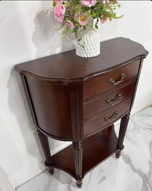 Ретро полукруглый входной шкаф в американском стиле