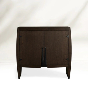 Художественный дуб - финишная акцентная шкаф с арочным дизайном