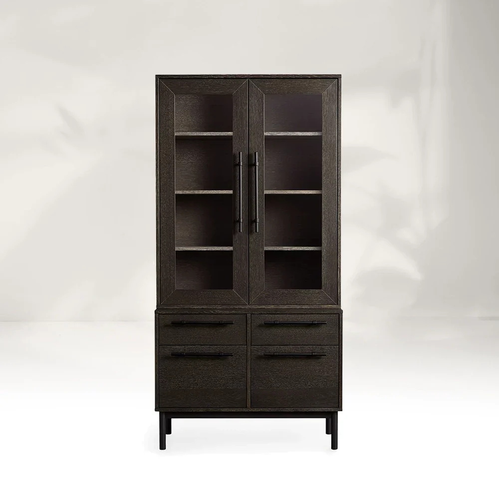 Промышленное - стиль стекло - шкаф для хранения двери