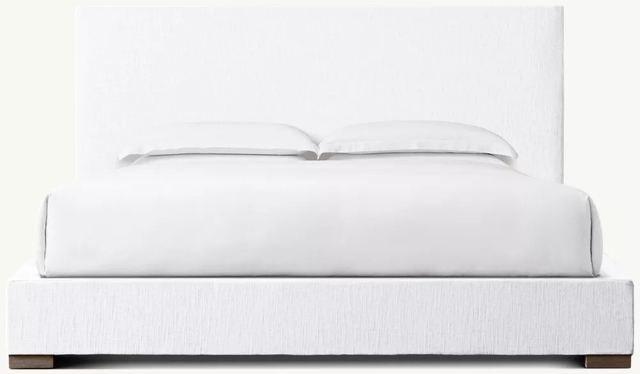 Кровать из тканевой панели