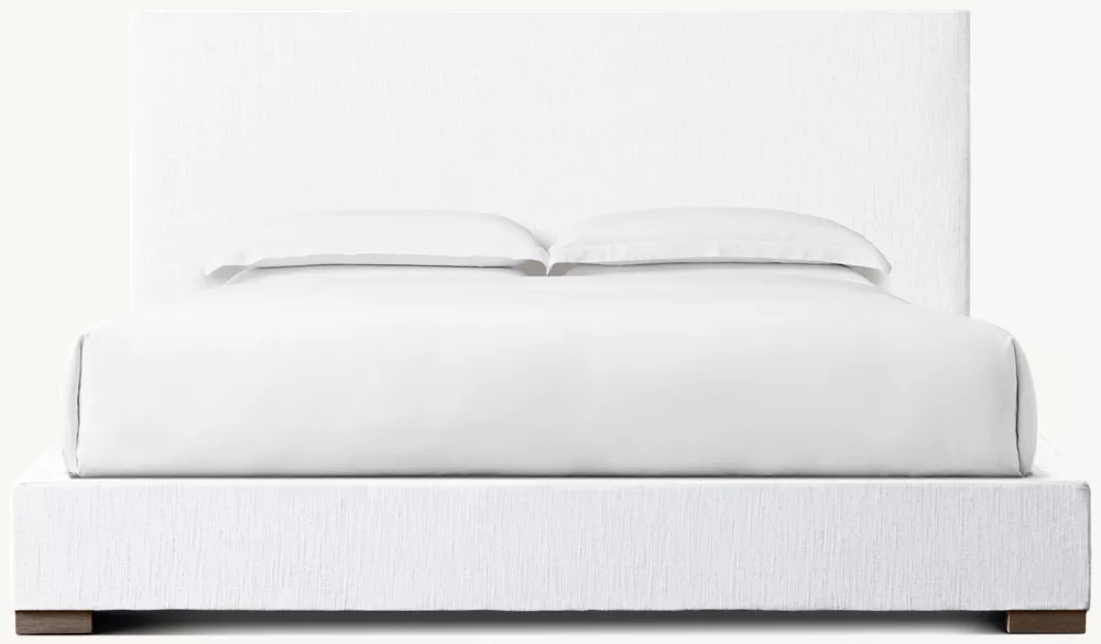 Кровать из тканевой панели