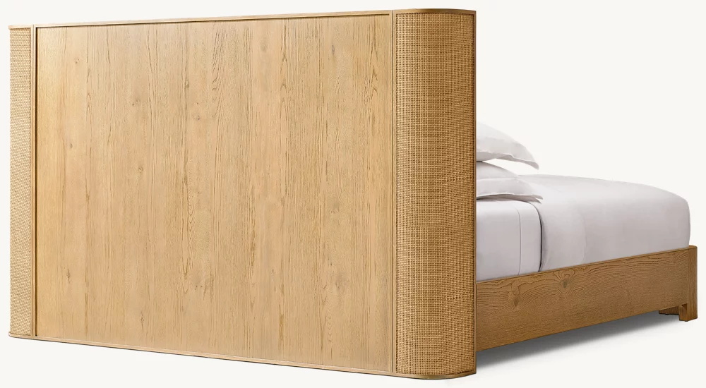 Американская сплошная двуспальная кровать