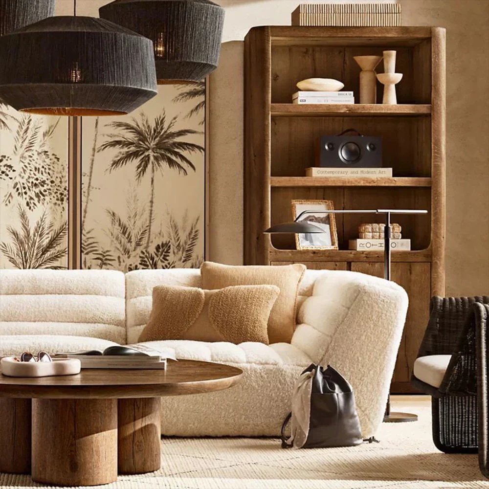 Натуральный - вдохновенный деревянный хранение полки