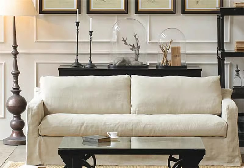 Съемный и моющий винтажный диван