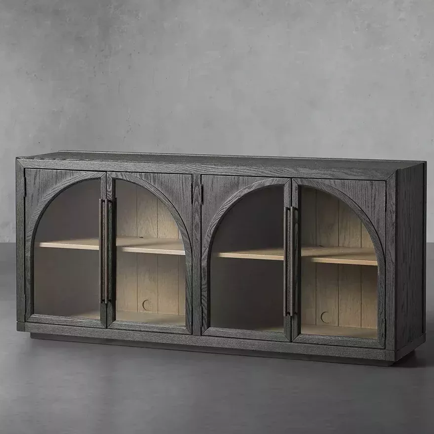 Черный дубовый буфет: образец превосходного качества и пространственной эстетики