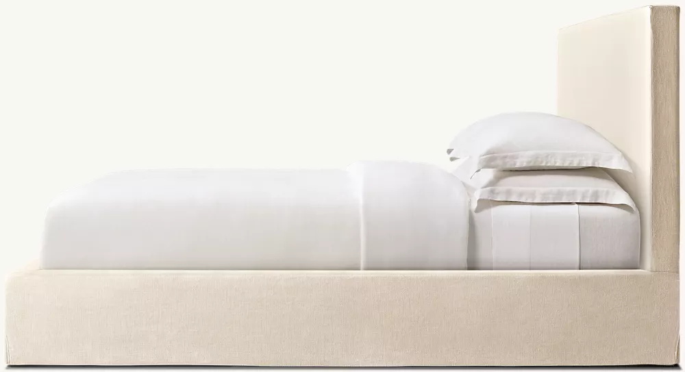  Кровать из тканевой панели с расщеплением