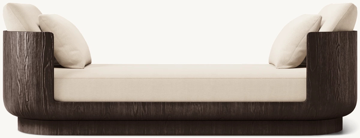 Ткань с двойной рукой кушетка