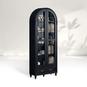 Арка - Стекло в форме - книжный шкаф для дверей