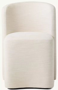 Современная ткань минималистское кресло, сделанное из твердой древесины для обеда