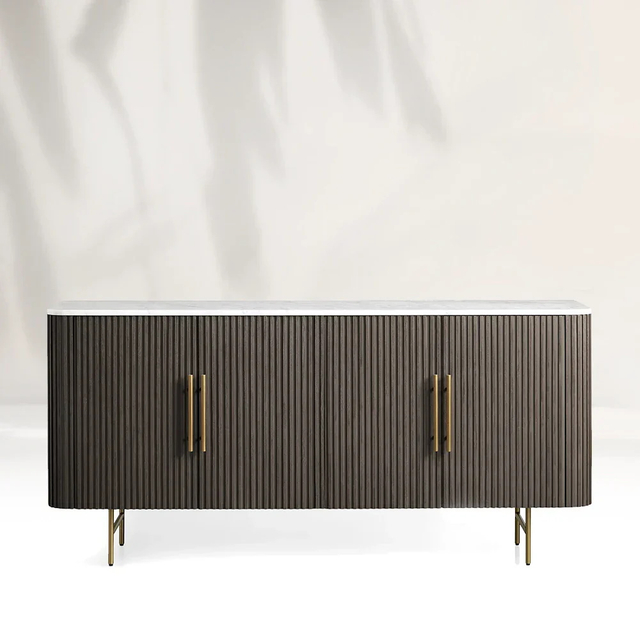 Телевизионный шкаф, сделанный из белого дуба