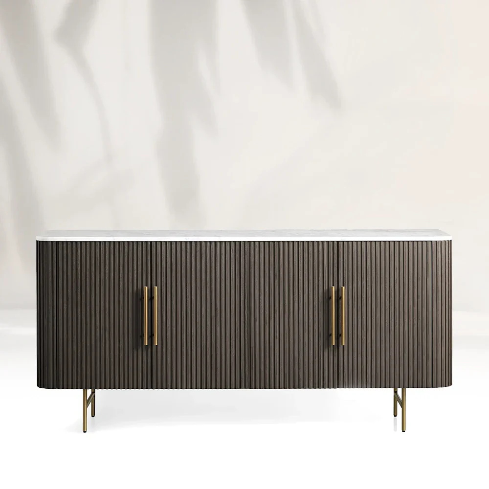 Телевизионный шкаф, сделанный из белого дуба