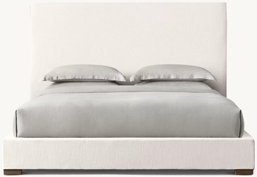 Кровать из тканевой панели