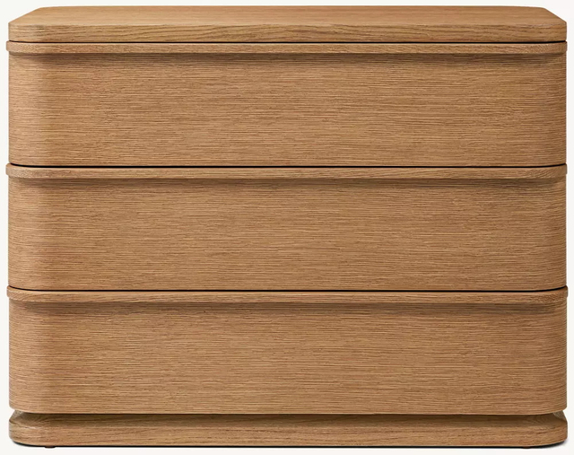 Простая древесная тройная прикроватная таблица