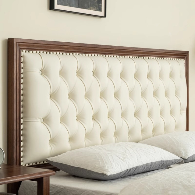 Высококачественная двойная двуспальная кровать из орехового ореха