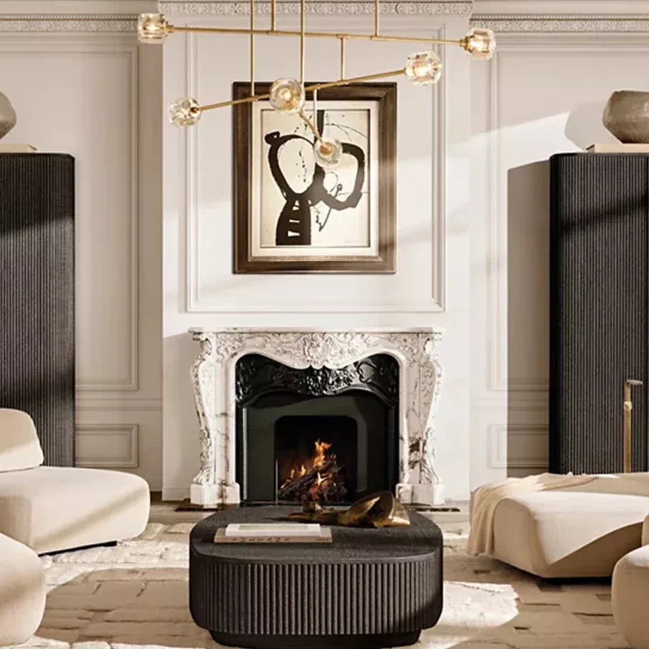 Обновление деревянного очарования: пространственное эстетическое декодирование легкого бежевого вертикального рисунка журнального столика