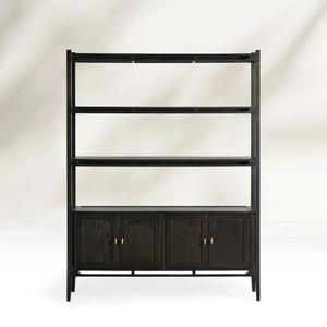 Современный - минималистские стеллажи черного хранения