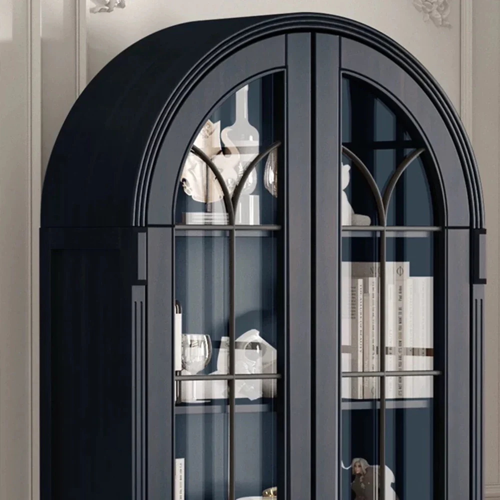 Арка - Стекло в форме - книжный шкаф для дверей