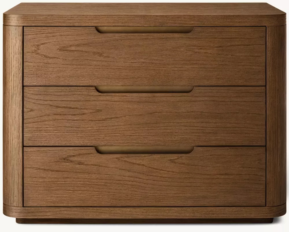 Твердое дерево закругленная тумбочка